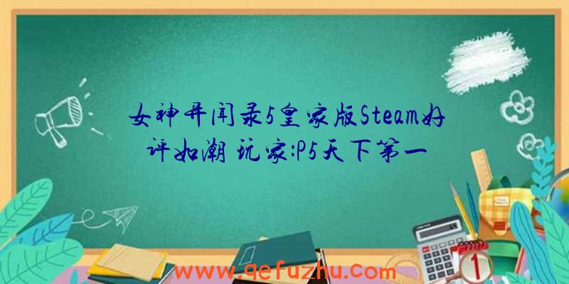 女神异闻录5皇家版Steam好评如潮